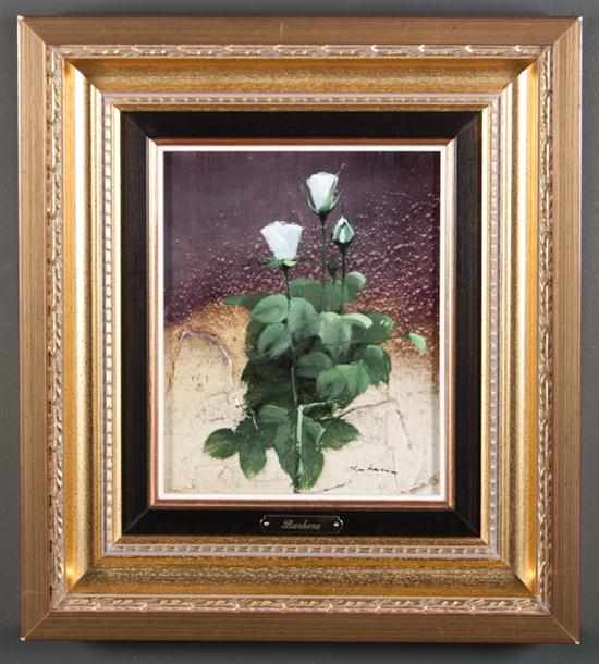 Appraisal: Jose Barbera b White Bouquet oil on board signed ''Barbera''