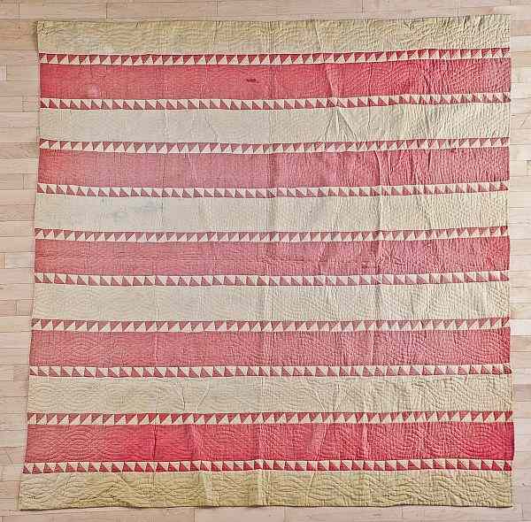 Appraisal: Two pieced quilts th c