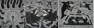 Appraisal: Richard Mock linocuts Richard Mock American - -''New Bankruptcy Law''