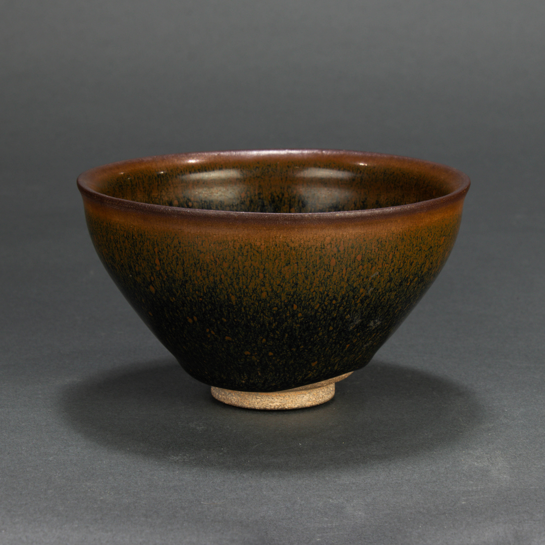 Appraisal: CHINESE JIAN WARE 'HARE'S FUR' GLAZED CONICAL BOWL Chinese Jian