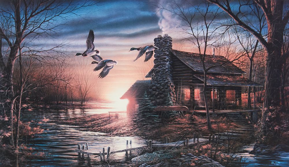 Appraisal: Terry Redlin Golden Retreat Limited Edition Print Terry Avon Redlin