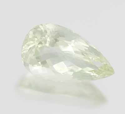 Appraisal: An Unmounted Chrome Green Beryl Gemstone Offered with an Appraisal