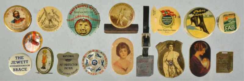 Appraisal: Lot of Assorted Small Advertising Items Description Includes tape measures