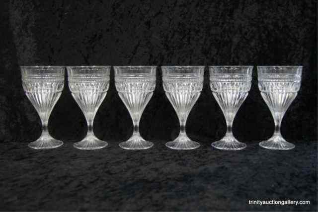 Appraisal: - Lead Crystal '' oz Wine StemsUnidentified brand or pattern