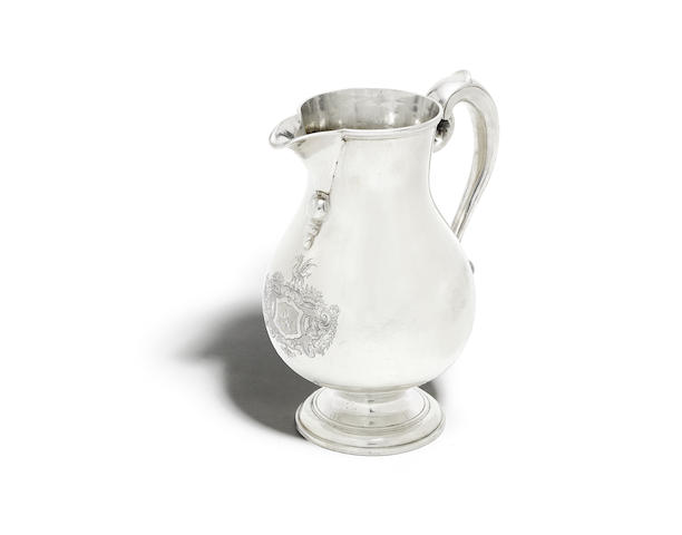 Appraisal: A George I silver ale jug by Arnett Pocock London