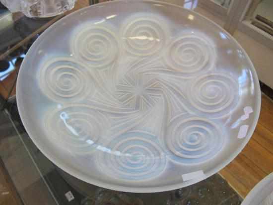 Appraisal: ETLING OPALESCENT GEOMETRIC DESIGN BOWL