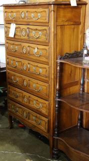 Appraisal: French Provincial style semainier th century executed in walnut and