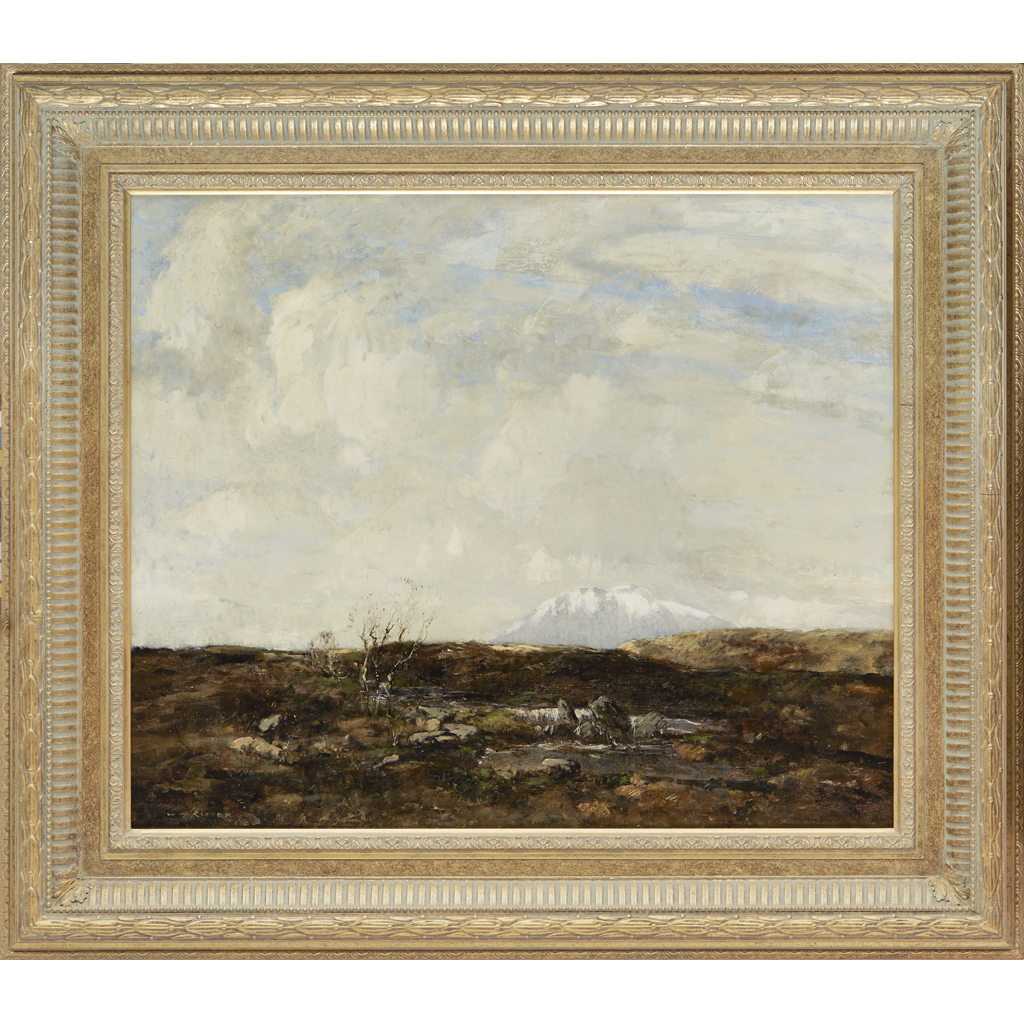 Appraisal: WILLIAM ALFRED GIBSON SCOTTISH - DESOLATE MOORLAND signed oil on