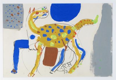 Appraisal: Roger Hilton - Study of a Horse signed with initials