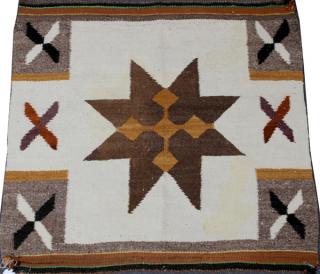 Appraisal: NAVAJO WOOL STAR RUG C NAVAJO WOOL STAR RUG C