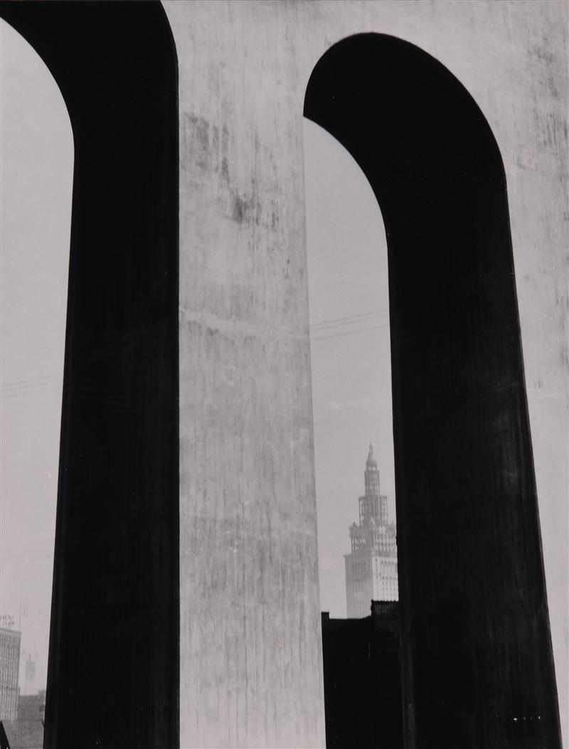 Appraisal: MARGARET BOURKE-WHITE AMERICAN - ''TERMINAL TOWER CLEVELAND OHIO'' Black and