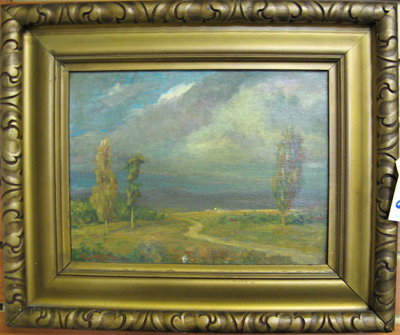 Appraisal: CHARLES L WACHTER OIL ON PANEL New York N Y