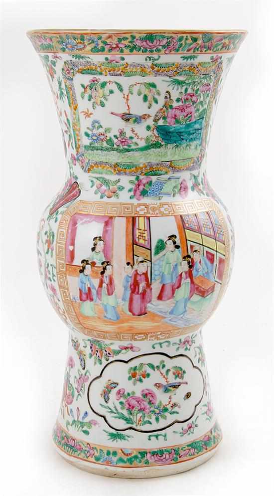 Appraisal: Chinese Export famille rose porcelain vase late th early th