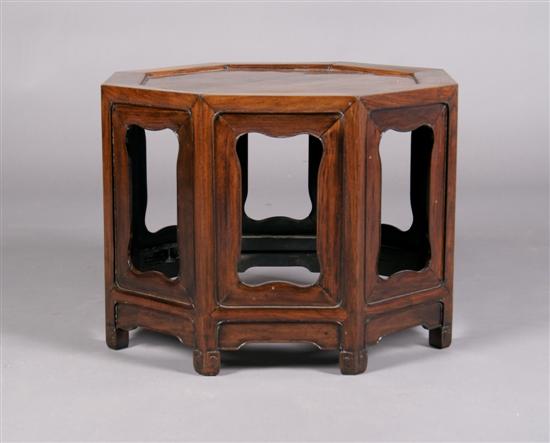 Appraisal: An Asian Hardwood Side Table Height x width inches