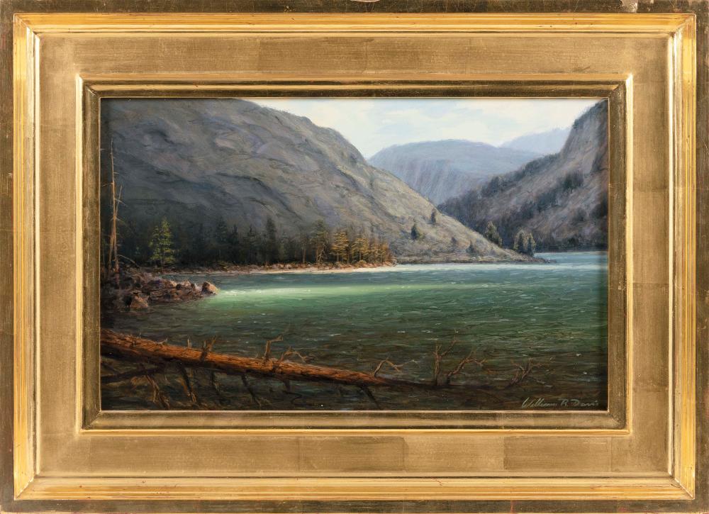 Appraisal: WILLIAM R DAVIS MASSACHUSETTS B TENAYA LAKE YOSEMITE OIL ON