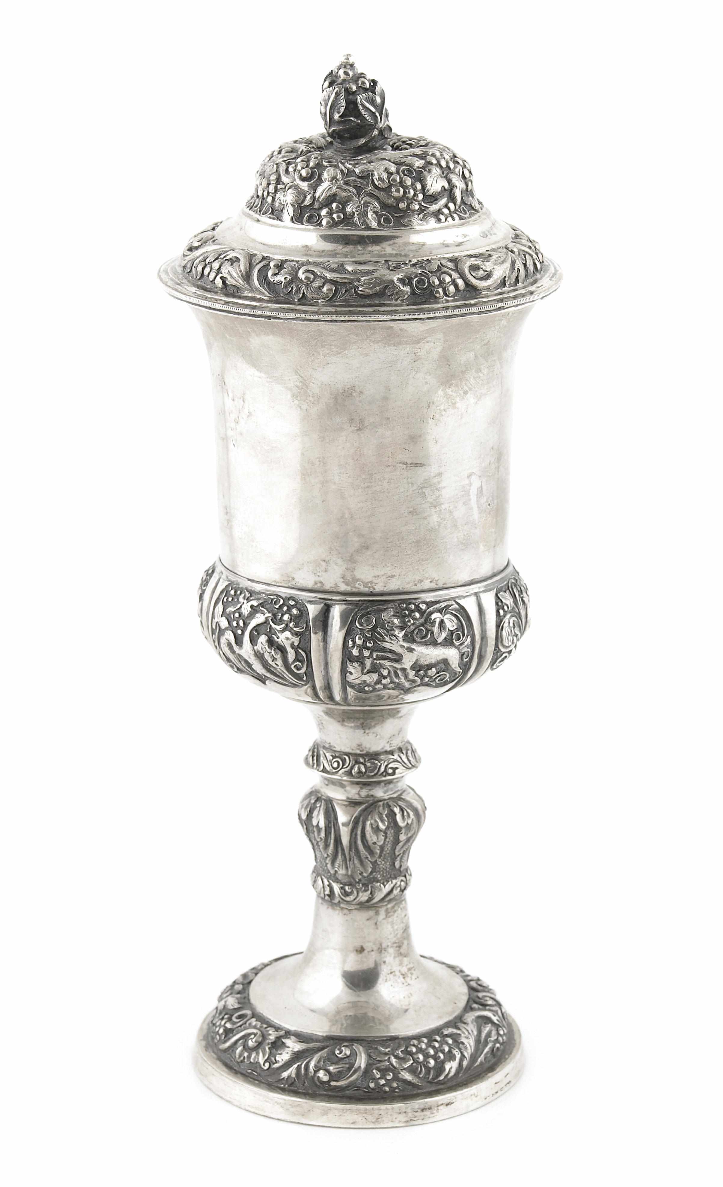 Appraisal: An Continental silver covered chalice Matthias possibly Krakow mid- th