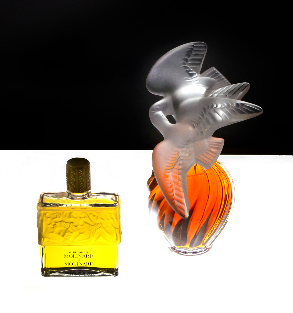 Appraisal: L'AIR DU TEMPS MOLINARD DE MOLINARD PERFUMES IN LALIQUE The