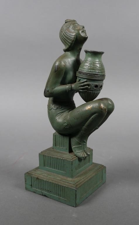 Appraisal: Incense burner in the form of a kneeling girl Cast