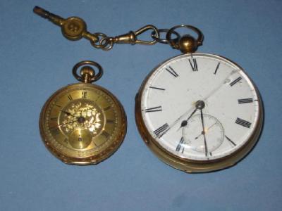 Appraisal: A VICTORIAN CT GOLD POCKET WATCH the verge movement by