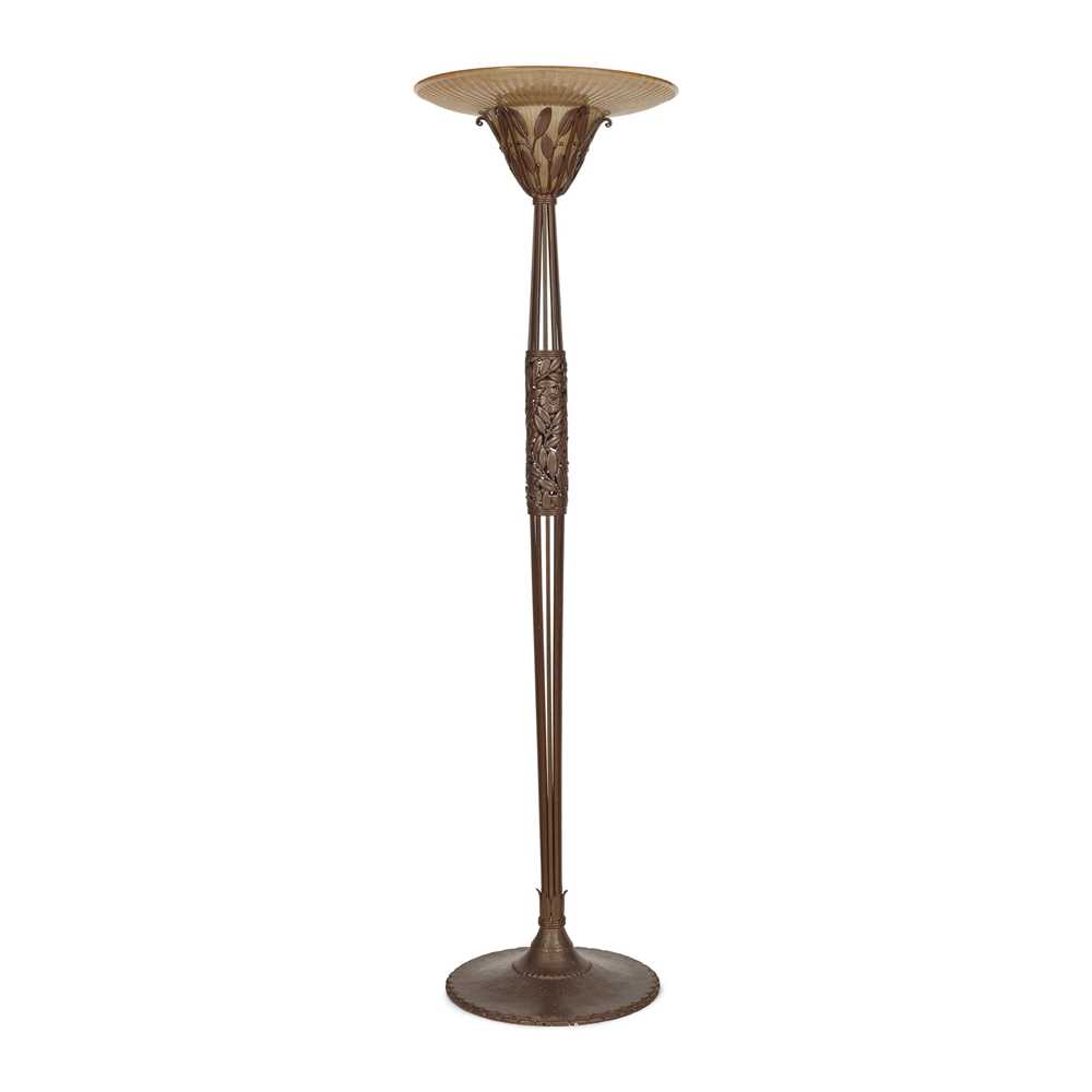 Appraisal: LOUIS KATONA - AND DAUM FR RES NANCY FLOOR LAMP