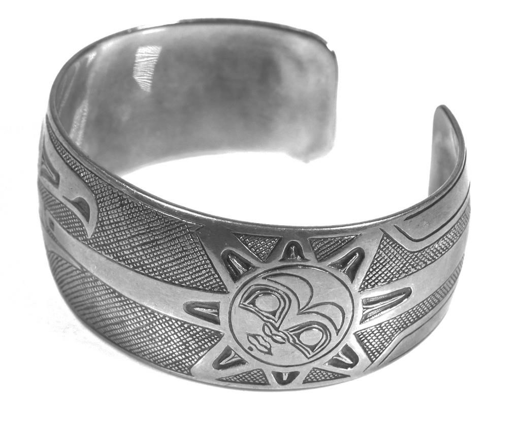 Appraisal: Sterling cuff bracelet design by Danny Dennis for the Metal