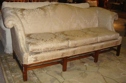 Appraisal: ACHIPPENDALE PEACH UPHOLSTERED SOFA FROM THE MOVIE SALT Rented for