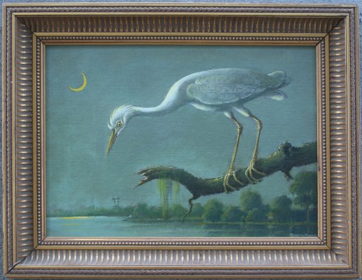 Appraisal: MOORE Benson Bond American - ''The Watcher'' Little Blue Heron