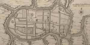 Appraisal: European School Circa Map of Siam entitled- 'Plan De La