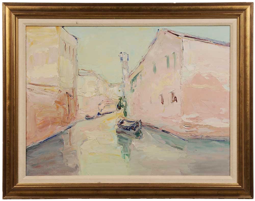 Appraisal: Vladimir de Terlikowski Polish - Venetian Canal signed lower left