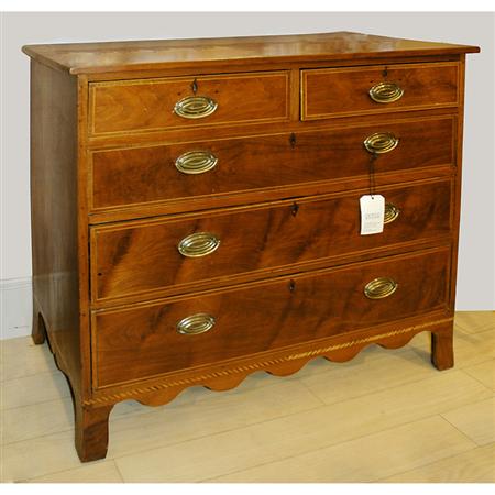 Appraisal: Federal Satinwood Inlaid Mahogany Chest Estimate -