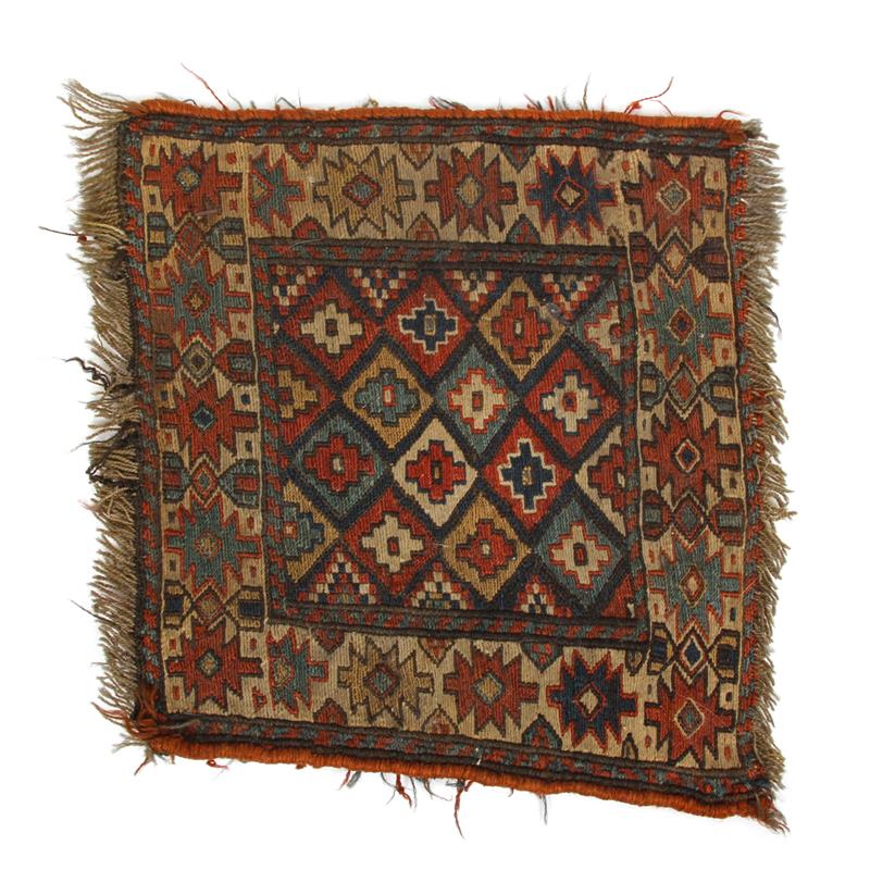 Appraisal: Handmade imported Russian Soumak Bagface oriental rug component Circa x