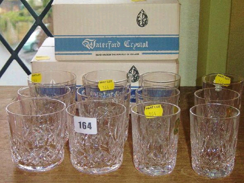 Appraisal: Two boxed sets of Waterford Crystal tumblers sizes the boxes