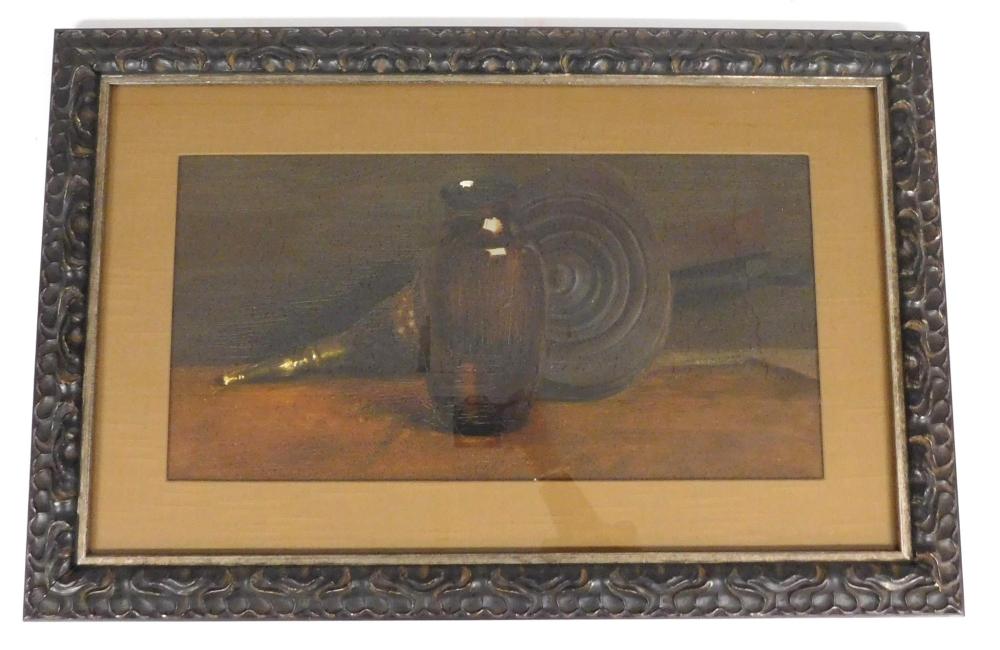 Appraisal: Fannie Burr Connecticut - Jug and Bellows oil on board