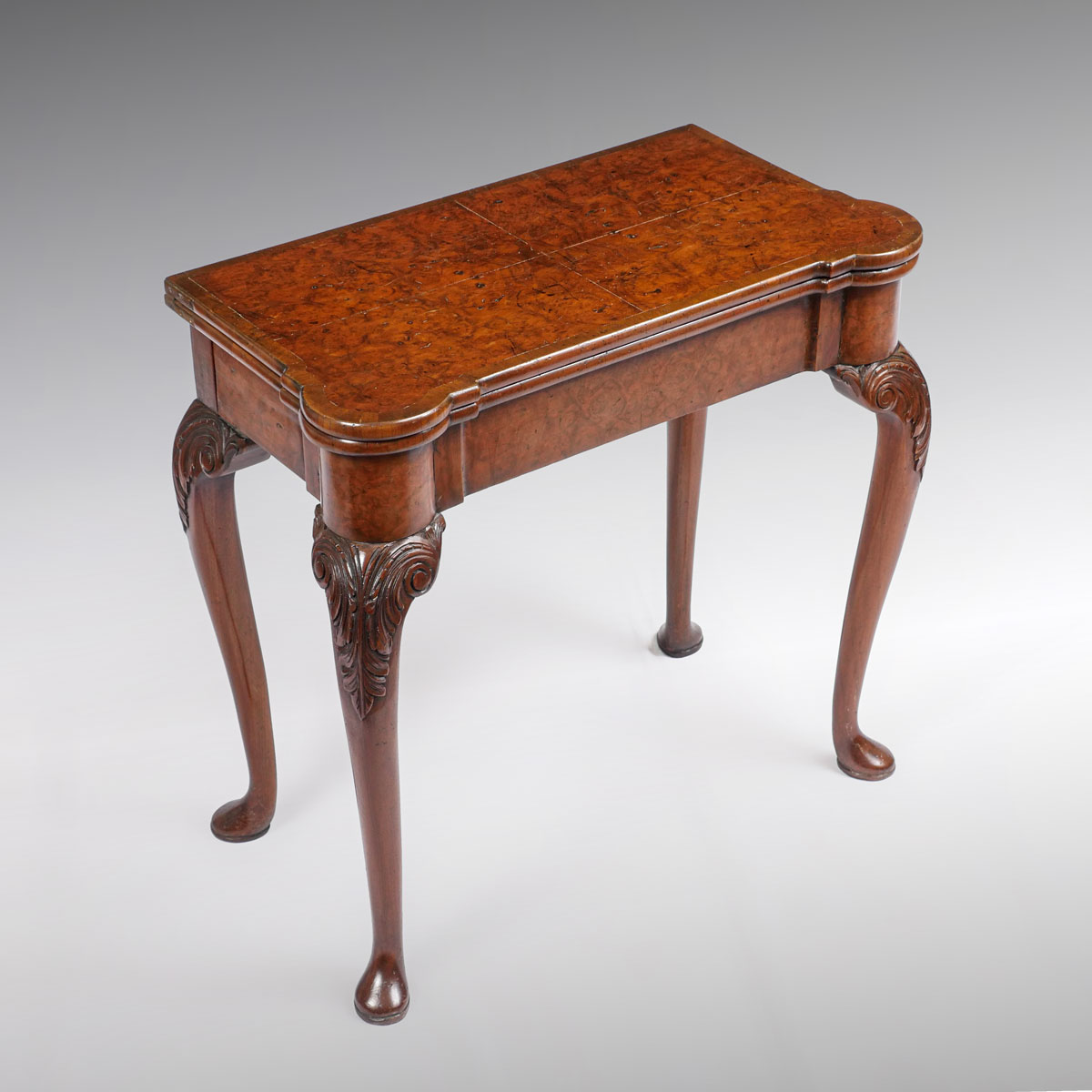 Appraisal: QUEEN ANNE CARD TABLE Beautiful Queen Anne game table having