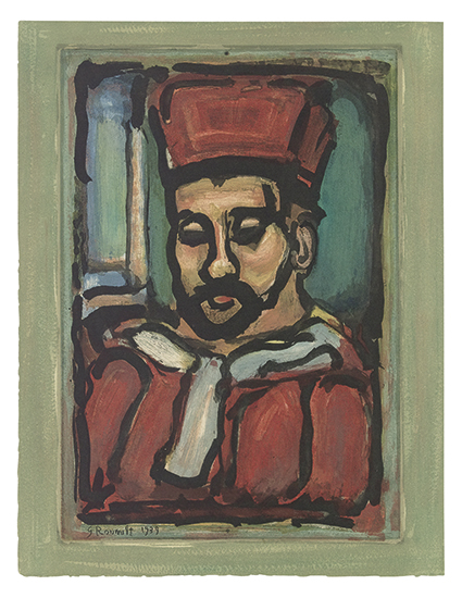 Appraisal: GEORGES ROUAULT Le Juge Color aquatint x mm x inches