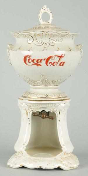 Appraisal: Coca-Cola Urn Dispenser Description Circa Base and bowl are both