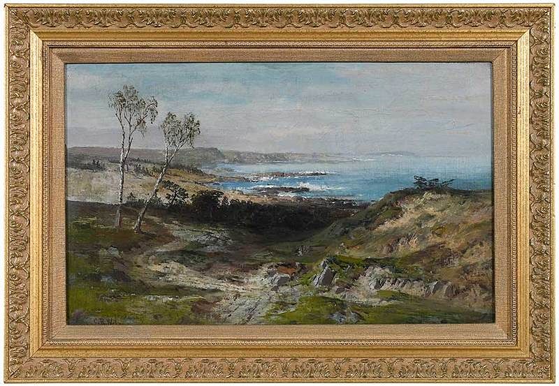 Appraisal: Carl Philipp Weber German America - Coastal landscape signed C