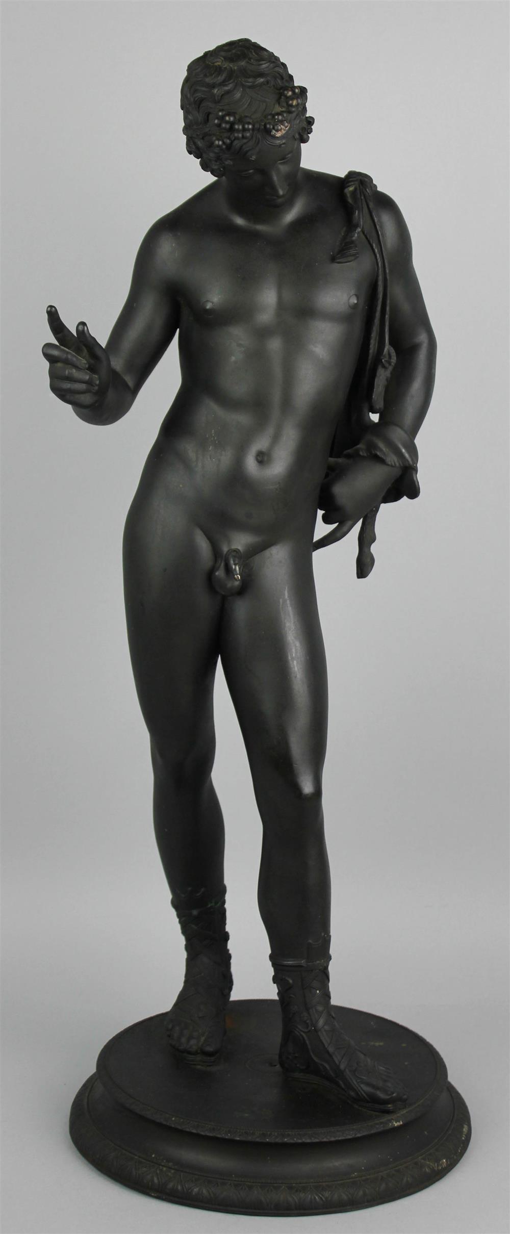 Appraisal: ITALIAN BRONZE FIGURE OF NARCISSUS AFTER THE ANTIQUE BY METELLO