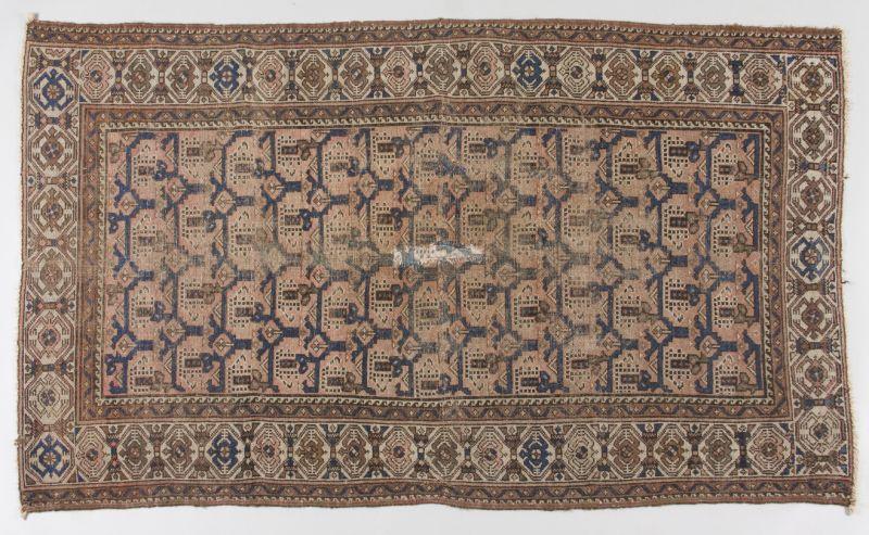 Appraisal: Antique Caucasian Area Rug first quarter th century cotton base