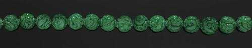 Appraisal: CHLOROMELANITE NECKLACE Decorative endless chain of cut chloromelanite beads Maw-sit-sit