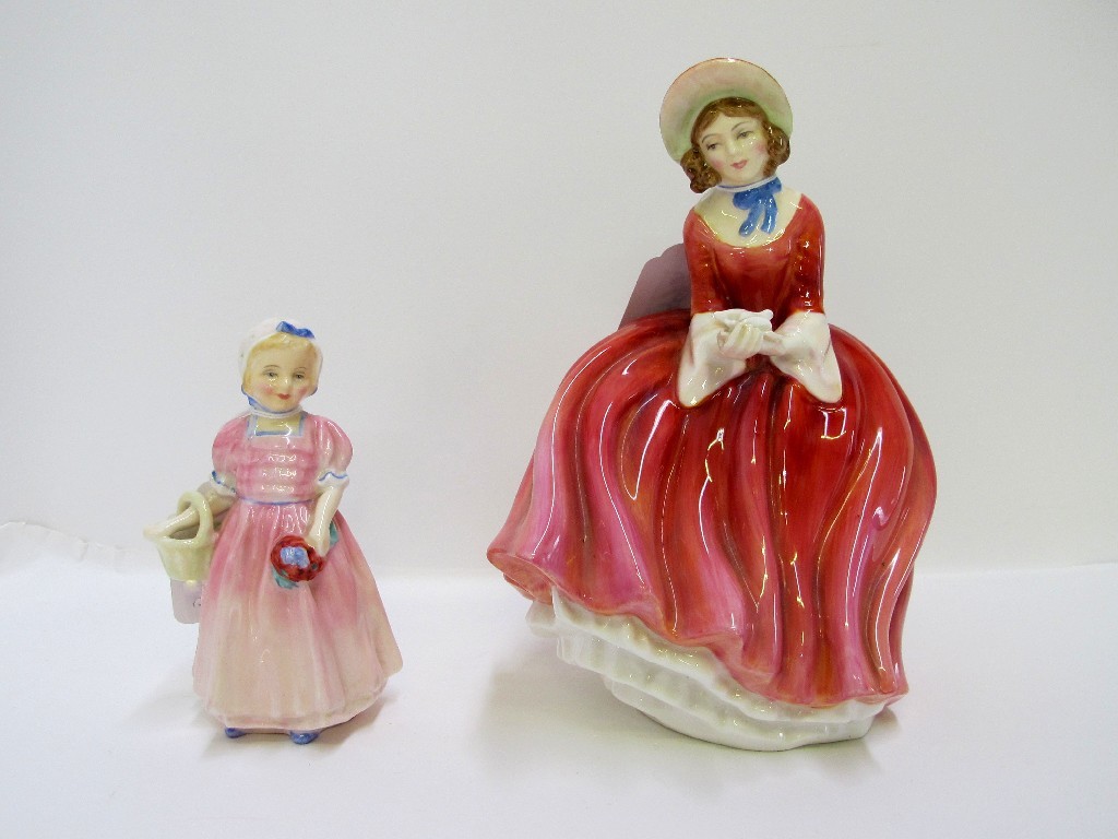 Appraisal: Two Doulton figures Denise HN and Tinkle Bell HN