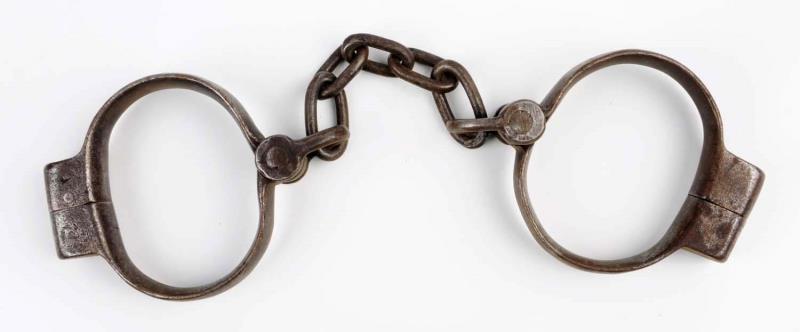 Appraisal: Lilly Leg Irons No key Circa Five link connecting chain