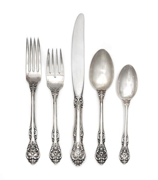 Appraisal: An American Silver Flatware Service Gorham Mfg Co Providence RI