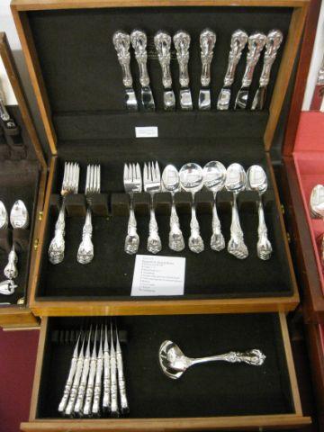 Appraisal: Reed Barton Burgundy Sterling Silver Flatware Service for pcs no