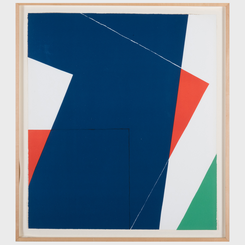 Appraisal: Ivan Chermayeff - Triangles Screenprint in colors on wove paper