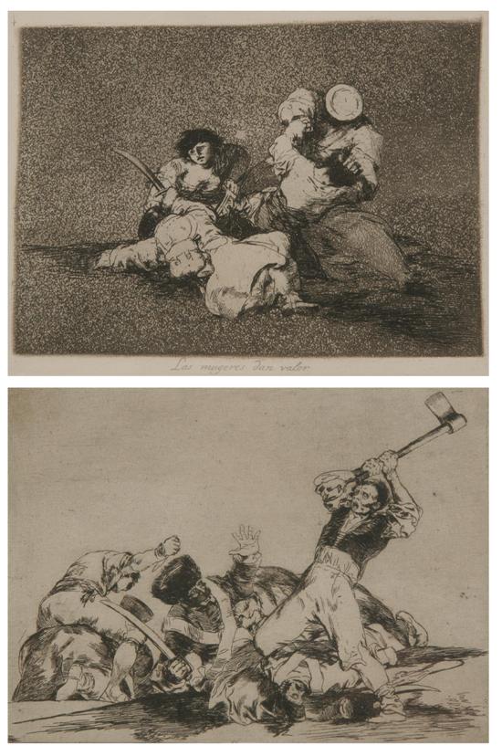 Appraisal: FRANCISCO DE GOYA Spanish - LAS MUGERES DAN VALOR D