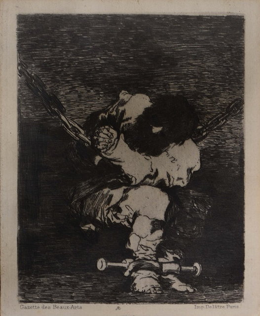 Appraisal: After Francisco Goya Spanish - The Little Prisoner etching published