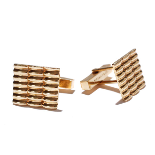 Appraisal: Tiffany Co yellow gold K cufflinks g