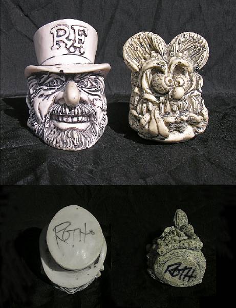 Appraisal: A pair of Ed Roth signed shifter knobs undrilled signed