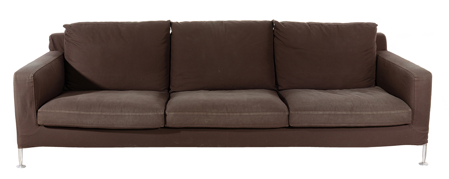 Appraisal: ANTONIO CITTERIO HARRY SOFA FOR B B ITALIA Brown cotton